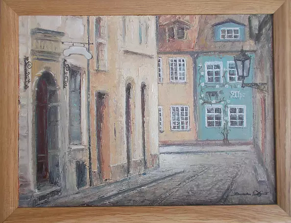Danuta Zgoł - A street in Riga