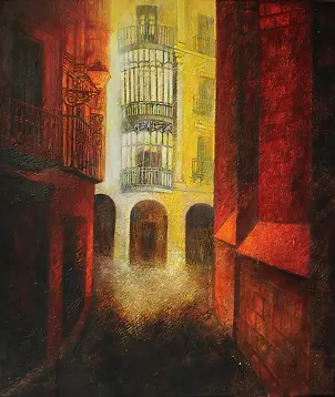 Iza Jaśniewska - A street in Toledo