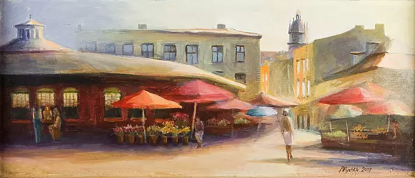 Renata Rychlik - Umbrellas on the Jewish Square in Krakow