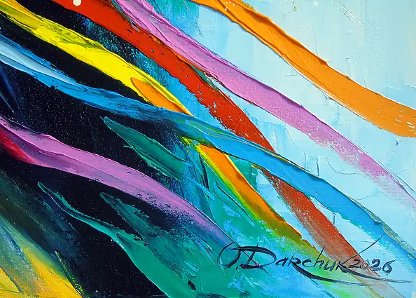 Olha Darchuk, Unzerbrechlich, Ölbild - Leinwand, 80 x 50