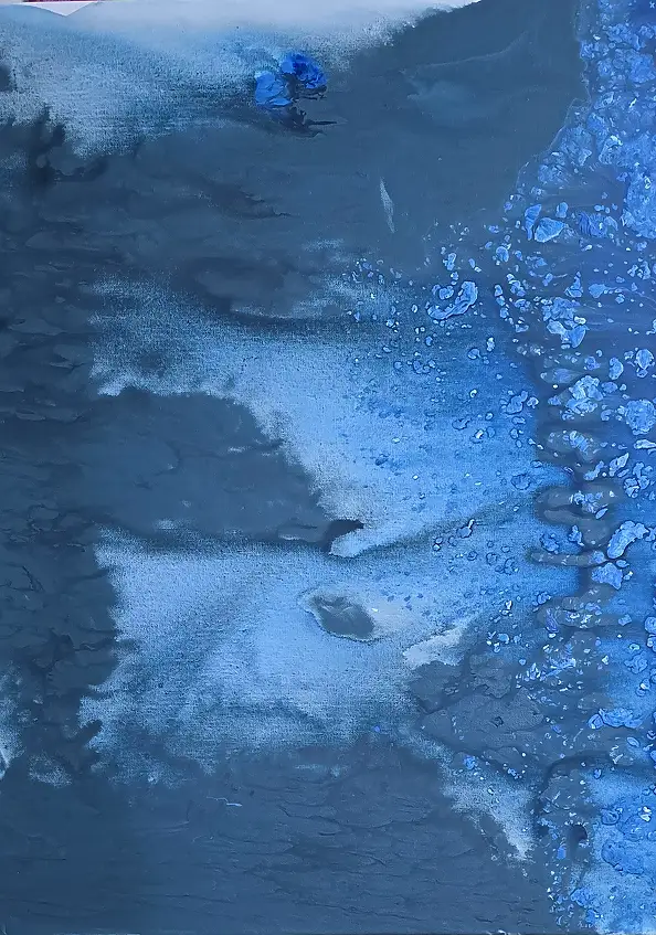 Ewa Mościszko, Astrazione sottomarina, Quadro ad acrilico - tela, 55 x 75