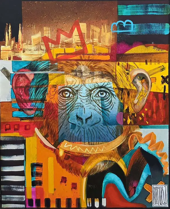 Wojciech Brewka, Urban Jungle, Obraz akrylowy - płótno, 80 x 100