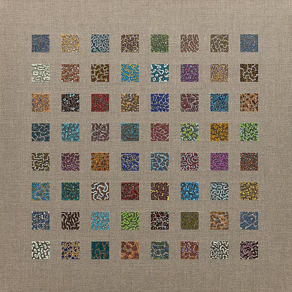 Łukasz Olek, Us, People. Marburg, Obraz akrylowy - płótno, 50 x 50