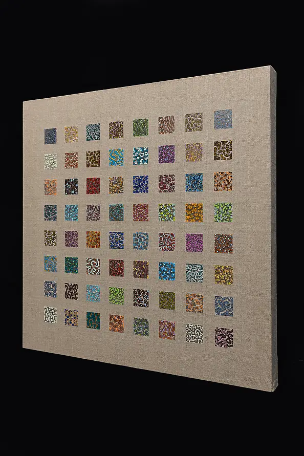 Łukasz Olek, Us, People. Marburg, Obraz akrylowy - płótno, 50 x 50
