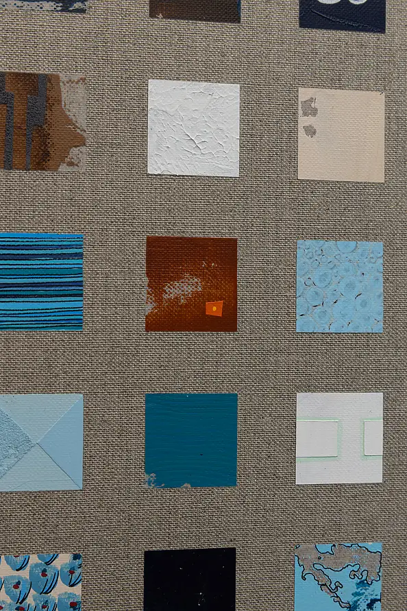 Łukasz Olek, Us, people. Berlin, Obraz akrylowy, Techniki mieszane, Tusz - płótno, 50 x 100