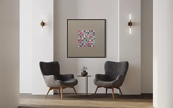 Łukasz Olek, Мы, люди. Десау, Акрилова картина - холст, 100 x 100