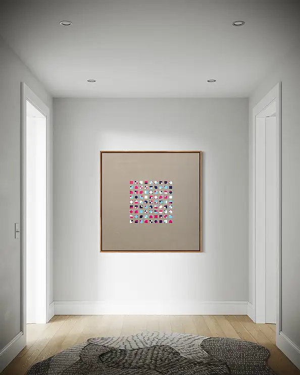 Łukasz Olek, Мы, люди. Десау, Акрилова картина - холст, 100 x 100
