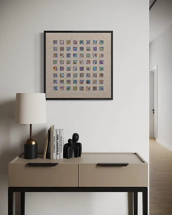 Łukasz Olek, Us, people. Kyoto, Acrylic painting - canvas, 50 x 50