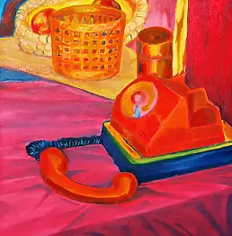 Jakub Borkowski, ненужными телефон, Масляная картина - холст, 50 x 70
