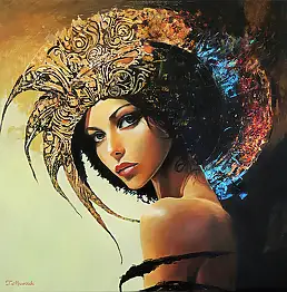 Tomasz Mrowiński, Запутанный, Масляная картина - холст, 70 x 70