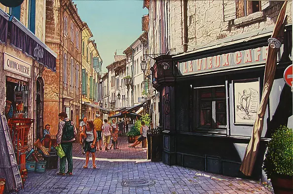 Andrzej A Sadowski - Uzes - rue Republique