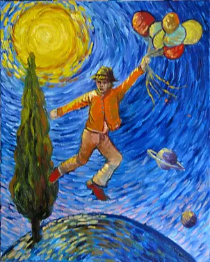   - Van Goch is two steps away from Saturn.