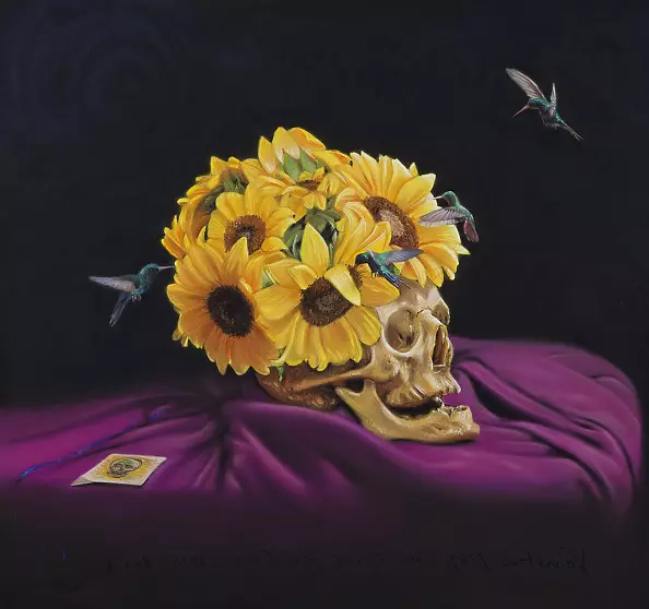 Kriz Cruz - Vanitas 1887 with flowers