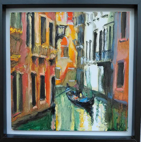 Dariusz Żejmo, Venetian sketchbook 71, Obraz olejny, Ołówek - płyta, płótno, 30 x 30