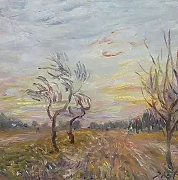 Alfred Sisley - Verger aux environs de Moret-sur-Loing