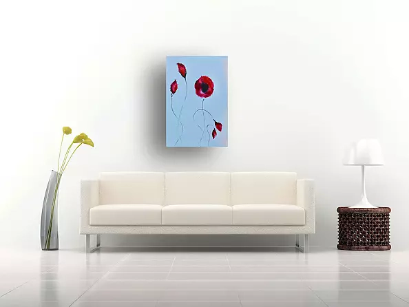 Rachel McCullock - Vermillion Blooms II