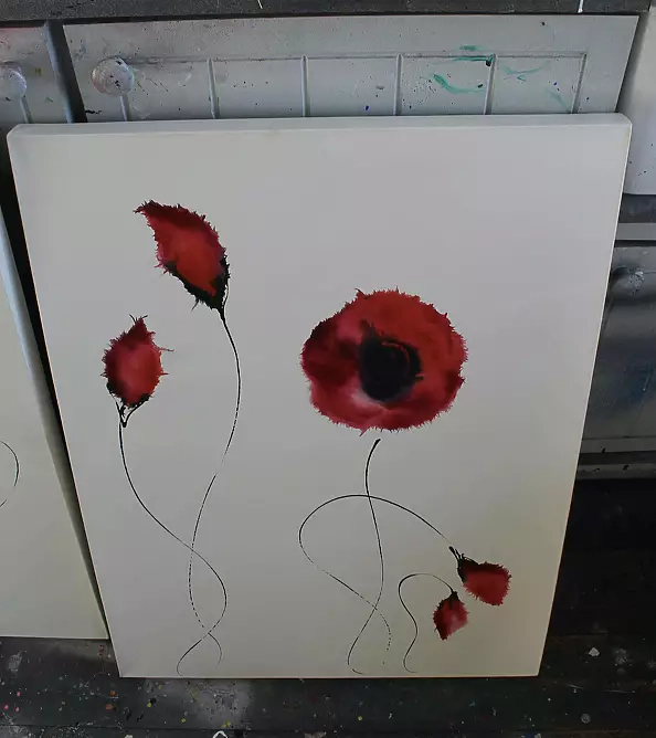 Rachel McCullock - Vermillion Blooms II