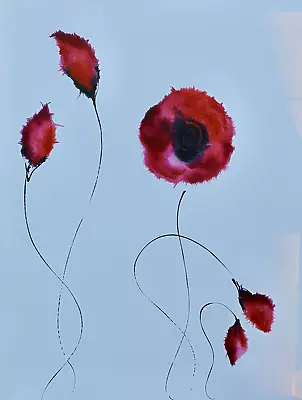 Rachel McCullock - Ярко-красные цветы II