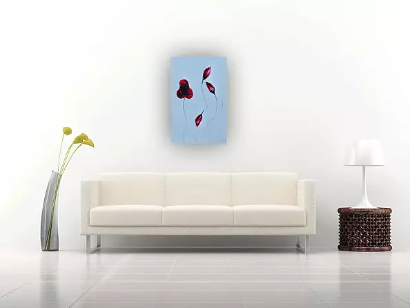 Rachel McCullock - Vermillion Blooms I