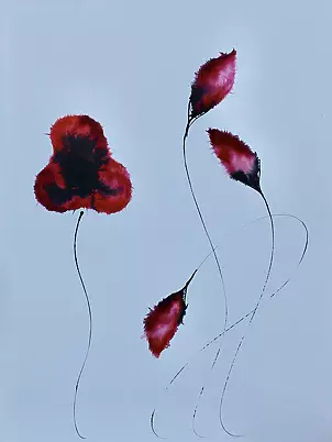Rachel McCullock - Вермиллионные цветы I.