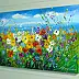 Olha Darchuk, Vibrant Wildflower Meadow, Oil painting - canvas, 70 x 50