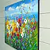 Olha Darchuk, Vibrant Wildflower Meadow, Oil painting - canvas, 70 x 50