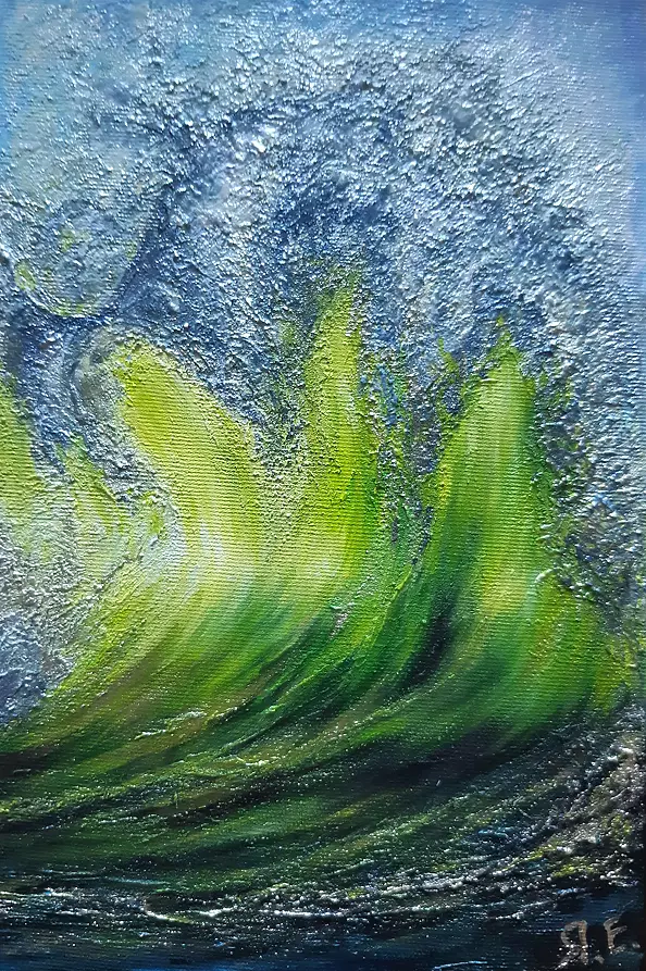 Yana Yeremenko - "WAVE-4", ACRYLIC PAINTING, OCEAN