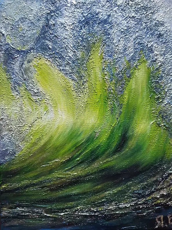 Yana Yeremenko - "WAVE-4", ACRYLIC PAINTING, OCEAN