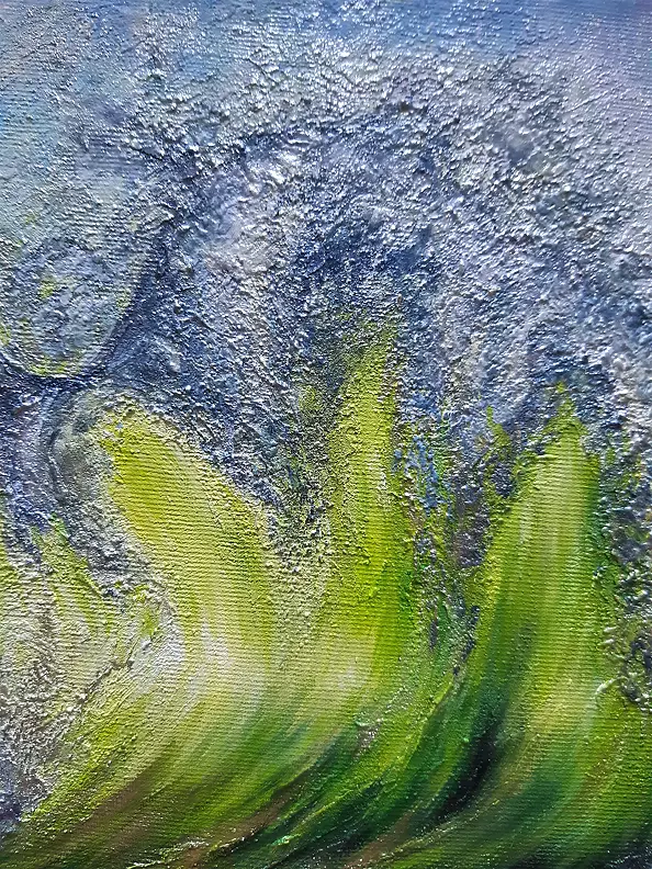 Yana Yeremenko - "WAVE-4", ACRYLIC PAINTING, OCEAN