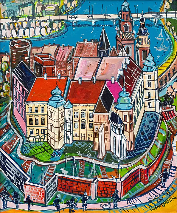 Edward Dwurnik - WAWEL - OBRAZ OLEJNY