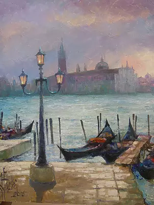 Józef Łącki - VENICE GONDOLE