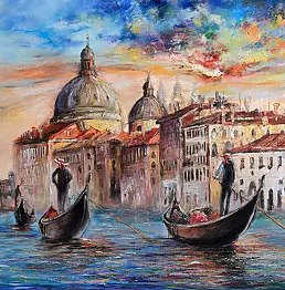 Radosław Popek - WENECJA obraz olejny 80x60 cm