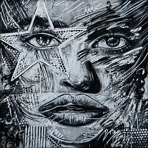 Szymon Hołubowski, , Acrylic painting, Mixed media - , 110 x 110