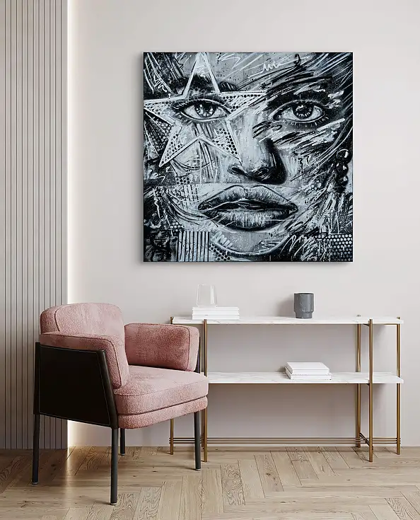 Szymon Hołubowski, , Acrylic painting, Mixed media - , 110 x 110
