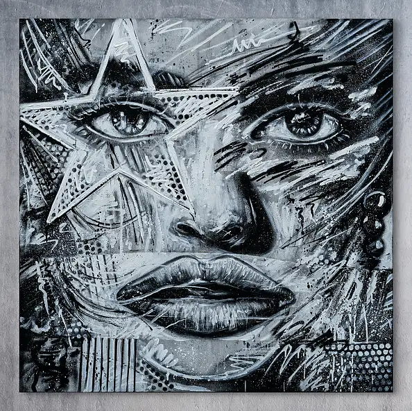 Szymon Hołubowski, , Acrylic painting, Mixed media - , 110 x 110