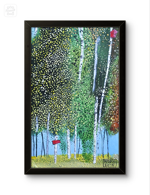 Dariusz Franciszek Różyc - ''VIEW WITH A FEEDER'' series ''At the edge of the forest''