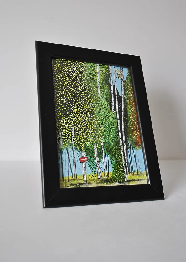 Dariusz Franciszek Różyc - ''VIEW WITH A FEEDER'' series ''At the edge of the forest''