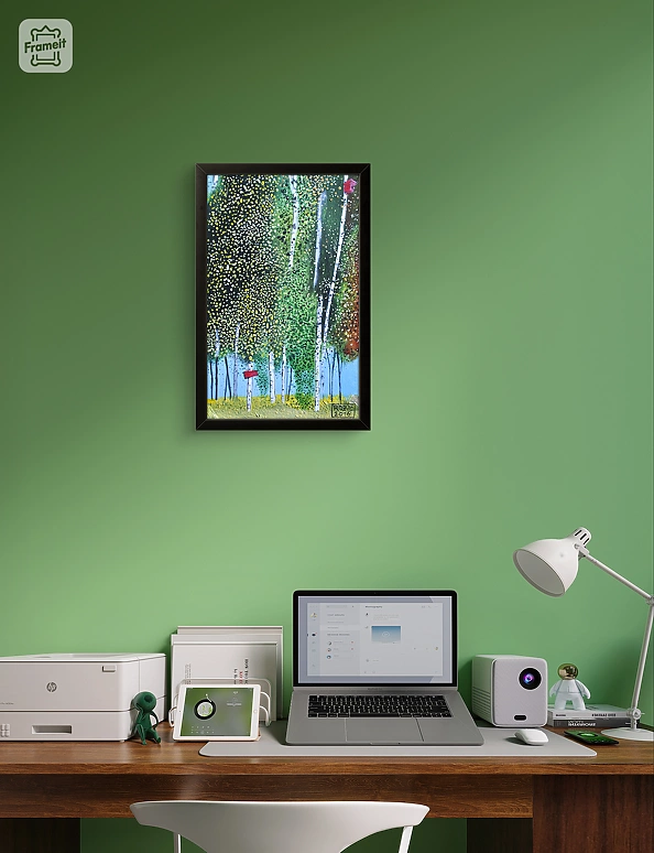 Dariusz Franciszek Różyc - ''VIEW WITH A FEEDER'' series ''At the edge of the forest''