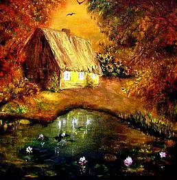 Danuta Maszota - EVENING water lilies.