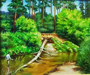 Zenon Różycki - WILGA RIVER NEAR TRICK