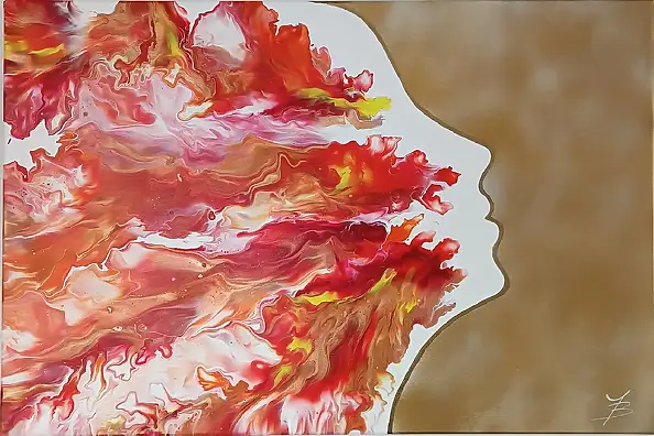 Joanna Bilska, VENTO DI CAMBIAMENTO, Quadro ad acrilico - tela, 90 x 60