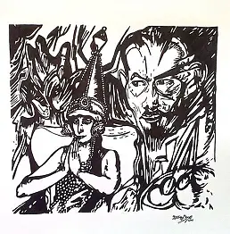 Jacek Cybowicz, WITKACY w mojej głowie... - Nawroccy,  - papier, 30 x 40