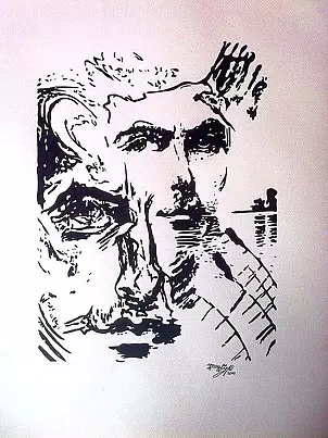   - WITKACY in my head ... - Portrait of Tadeusz ...