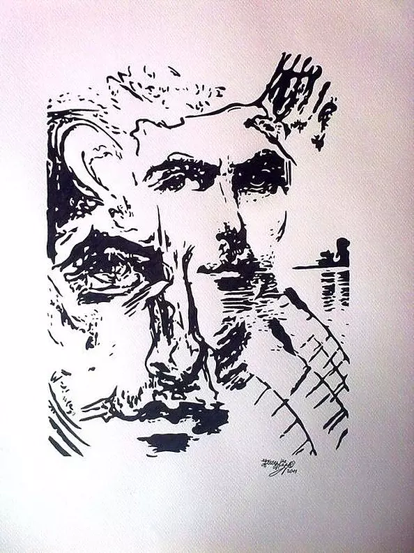 Jacek Cybowicz - WITKACY in my head ... - Portrait of Tadeusz ...