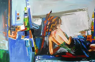 Dorota Łaz - WOMAN AND MIRROR