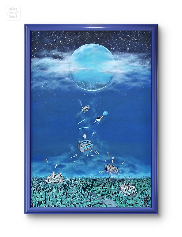 Dariusz Franciszek Różyc - ''WPŁYW TURKUSOWEGO KSIĘŻYCA'' cykl ''Nie tak odległe..''