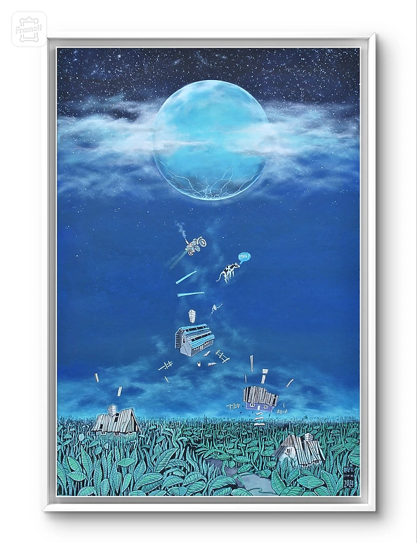 Dariusz Franciszek Różyc - ''WPŁYW TURKUSOWEGO KSIĘŻYCA'' cykl ''Nie tak odległe..''