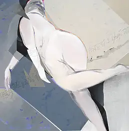Włodek Warulik, WTULONA, Obraz akrylowy - płótno, 130 x 110
