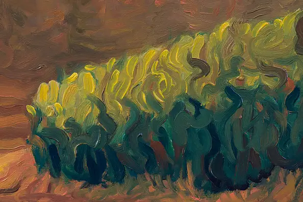 Wojciech Pater, W Drodze, Obraz olejny - płyta, 125 x 55