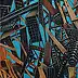 Paula Staniec, In Oblivion, Acrylic painting - panel, panel, 28 x 62